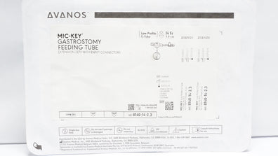 Avanos 8140-14-2.3 Mic-Key Gastrostomy Feeding Tube 14Fr x 2.3cm (x)